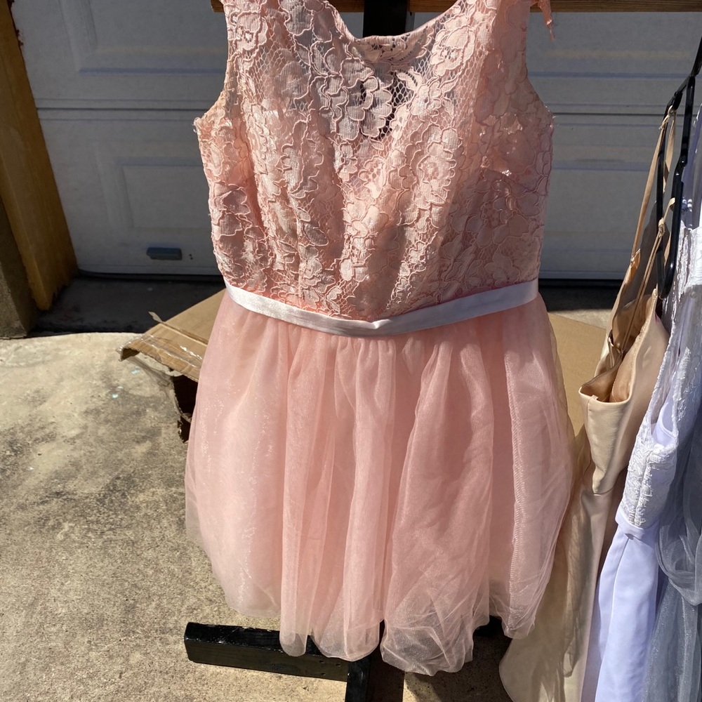 Short corset pink dress